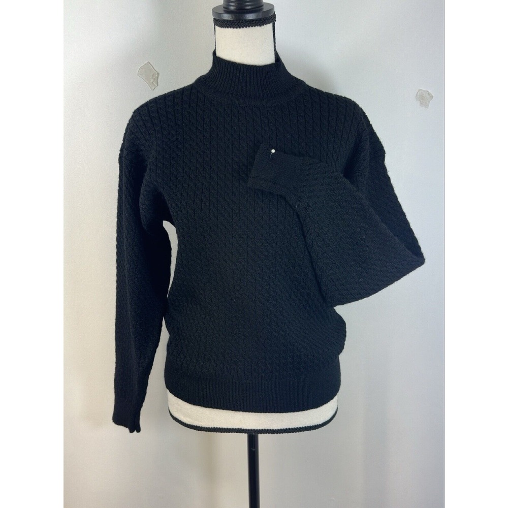 Mark Shale Black Womens Wool Sweatersize Medium